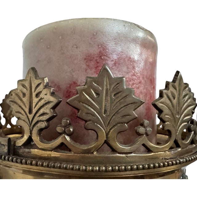 Monumental Gothic Revival Brass Floor Candlestick, Circa 1900 For Sale - Image 12 of 12