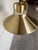 Brass 1970s Mid-Century Modern Lyskær Belysning Golden Brass Pendant Light Fixture Danish Ceiling Lamp Danish For Sale - Image 8 of 12