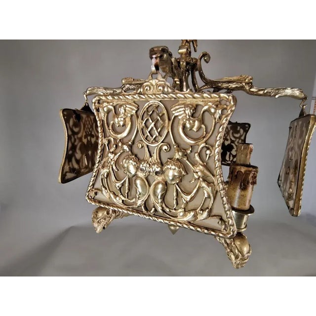 Gilded Bronze Lamp, 19th Century For Sale - Image 11 of 12