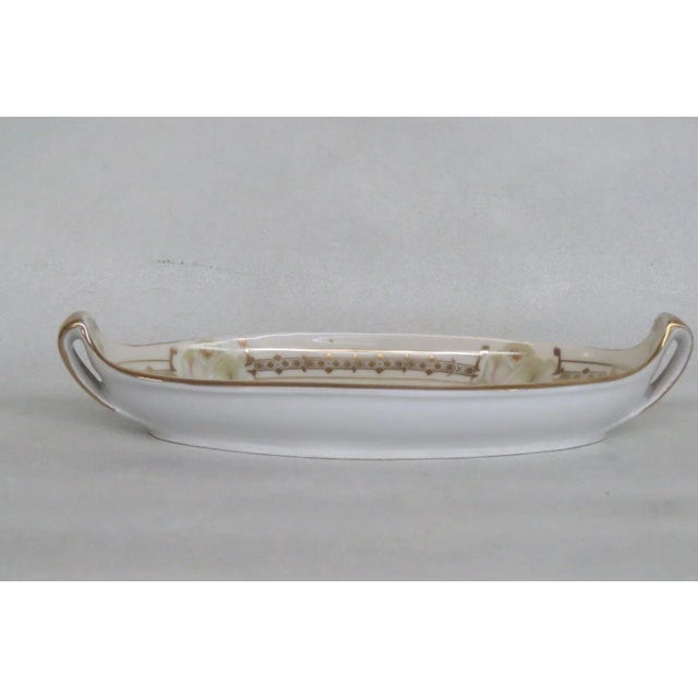 White Royal Rudolstadt Prussia Porcelain White Roses Small Serving Tray Dish For Sale - Image 8 of 13