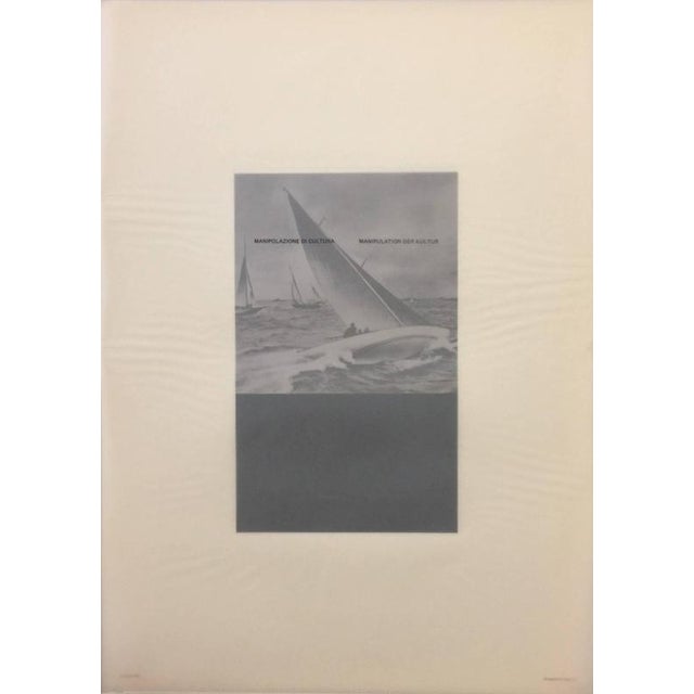 Fabio Mauri, Bruciano Libri, Edition of 125, 1970s, Lithograph For Sale - Image 7 of 7