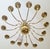 Vintage German Mid-Century Modern Dutch Style Brass 15 Light Chandelier For Sale - Image 4 of 9