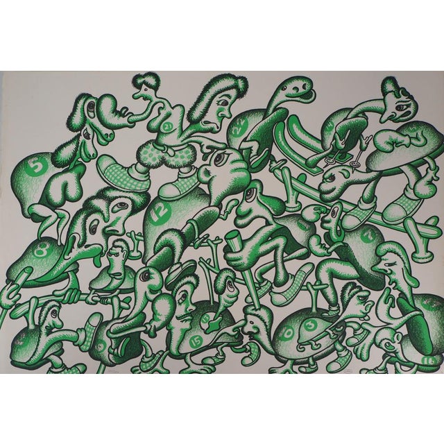 Pat Andrea, Olympic Games Athletes, Original Signed Lithograph For Sale - Image 4 of 8