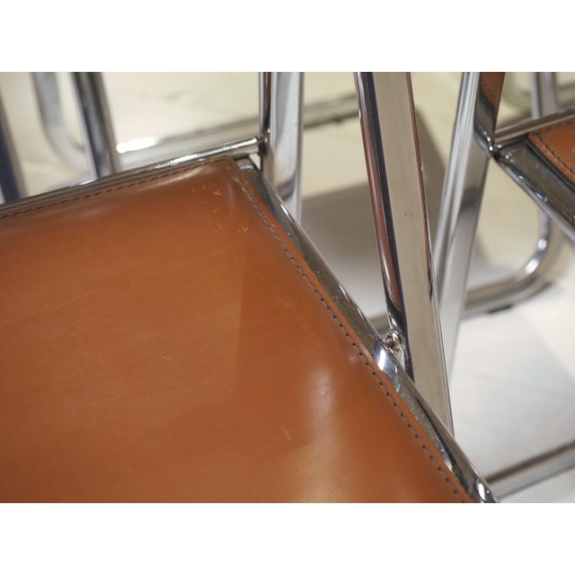 Brown Tamara Folding Chairs from Arrben, 1970s, Set of 7 For Sale - Image 8 of 12