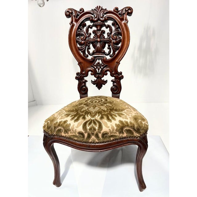 Napoleon III Chaise Lounge in Carved Mahogany, 1800s For Sale - Image 15 of 15