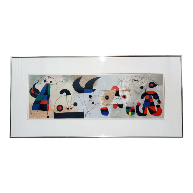Joan Miró 1951 Framed Lithograph Print For Sale