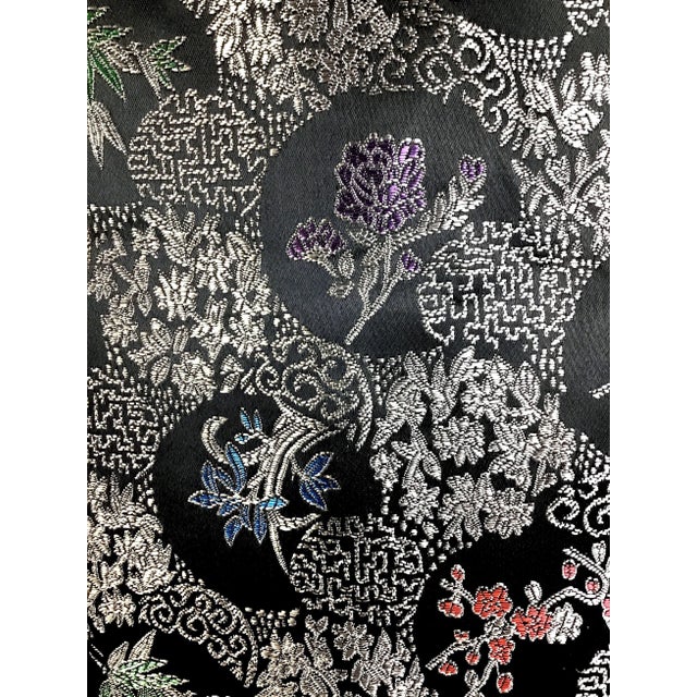 1990s Silk Rayon Double Jacquard Upholstery Fabric For Sale - Image 5 of 11