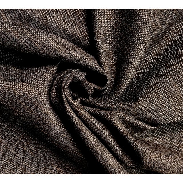 Colefax & Fowler "Stratford" Brown Linen Blend Basketweave Chenille- 5 Yards For Sale - Image 4 of 6