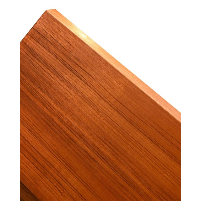 Scandinavian Double Teak Bookcase with Black Uprights, 1960s For Sale - Image 14 of 17