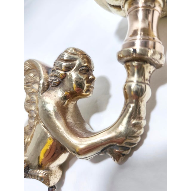 Vintage Spanish Bronze Wall Sconce, 1950s For Sale - Image 9 of 17