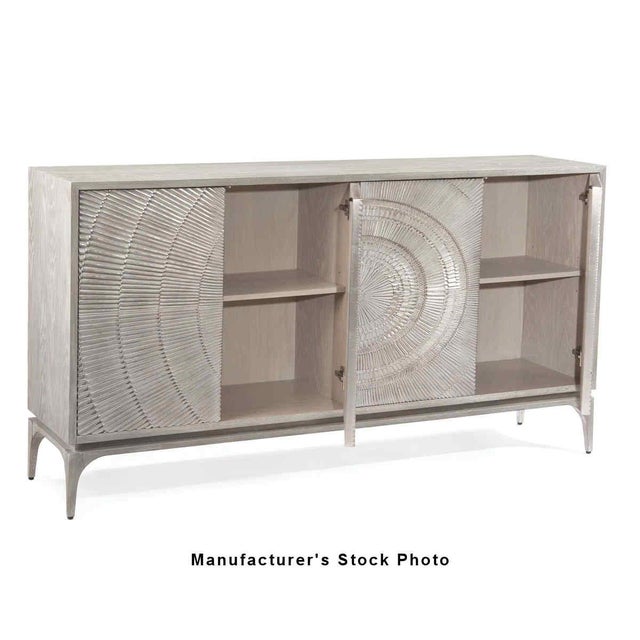 John Richard Organic Modern Cosmos Gray Oak Sideboard Credenza For Sale - Image 14 of 15