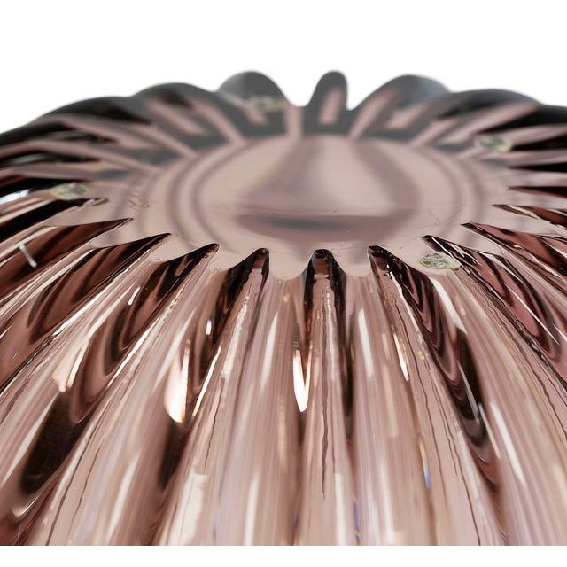 Large Handmade Purple Murano Glass Vase from Toso, 1980s For Sale - Image 6 of 9