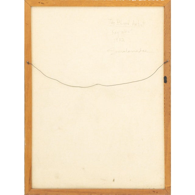 Textile Scalamandre "The Blond Artist" Acrylic, 1982 For Sale - Image 7 of 8