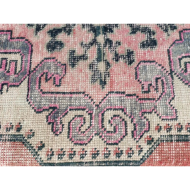 2020s Handmade Pink Rug Upholstered Large Seat Storage Bench For Sale - Image 5 of 9