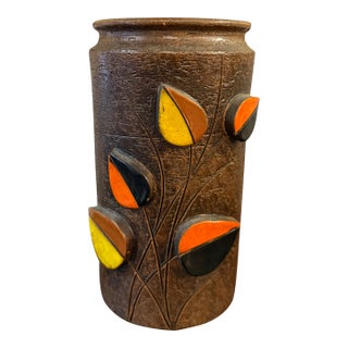 1960s Italian Art Pottery Vase by Aldo Londi, Bitossi for Raymor For Sale
