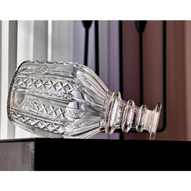 Glass Victorian Cut Crystal Decanters, England, 1890, Set of 2 For Sale - Image 7 of 8