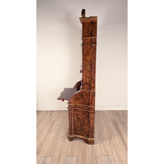 Baroque Style Secretary, Italy Circa 1950 For Sale In San Francisco - Image 6 of 11