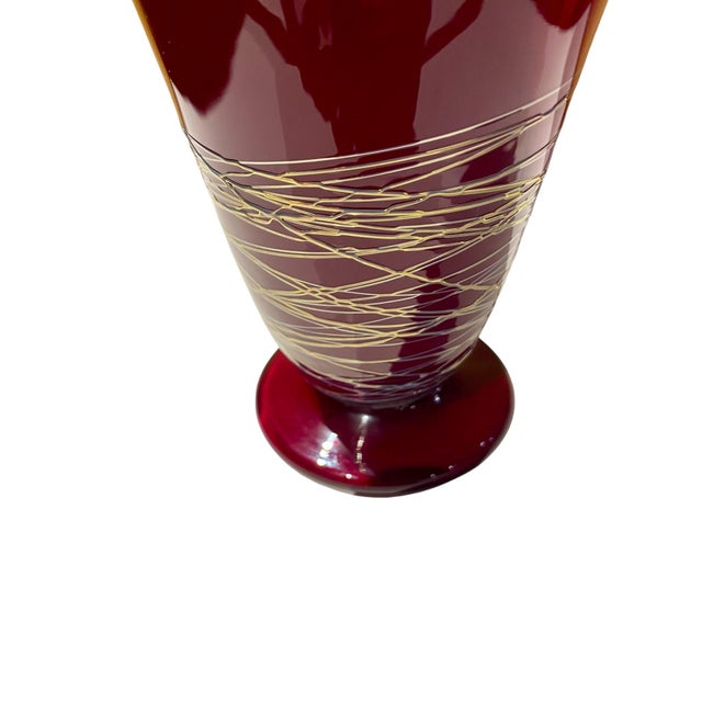 Glass 1990s Rick Strini Studio Art Glass Amphora Vase, Smithsonian, Metropolitan Museum of Art For Sale - Image 7 of 9
