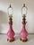 Cenedese Pair of Rare Pink Murano Glass Lamps - Cenedese Mid 20th Century For Sale - Image 4 of 12