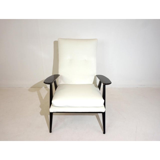 Ivory Sk640 Armchair by Pierre Guariche for Steiner, 1960s For Sale - Image 8 of 16