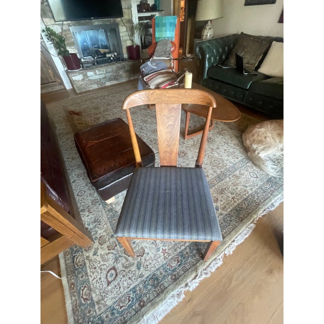 1960s 1960s Mid Century Scandinavian Teak Dining Room Chairs - Pair For Sale - Image 5 of 11