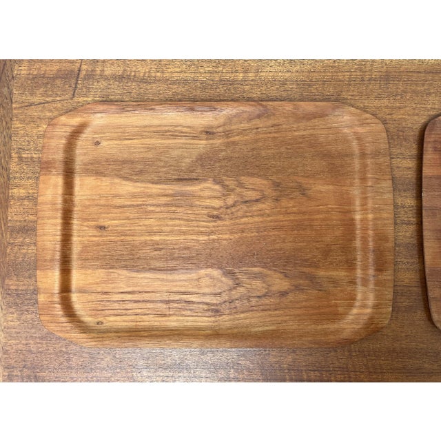 Mid-Century Modern Form Stabil Teak Trays from Langva, 1960s, Set of 3 For Sale - Image 17 of 18