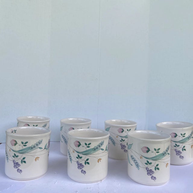 Ceramic 1990s Pfalzgraff April Mug Set- Set of 7 For Sale - Image 7 of 11