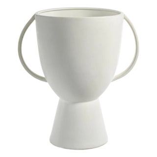 Lampton Matt White Ceramic Vase For Sale