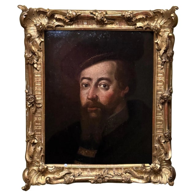Spanish School Artist, Portrait of Philip II, 17th Century, Oil on Canvas, Framed For Sale - Image 5 of 5