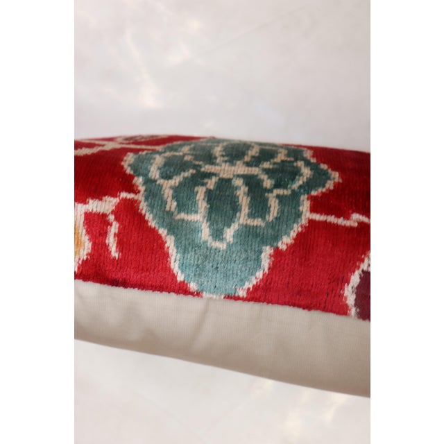 Pair of pillows make from a pair of ikats