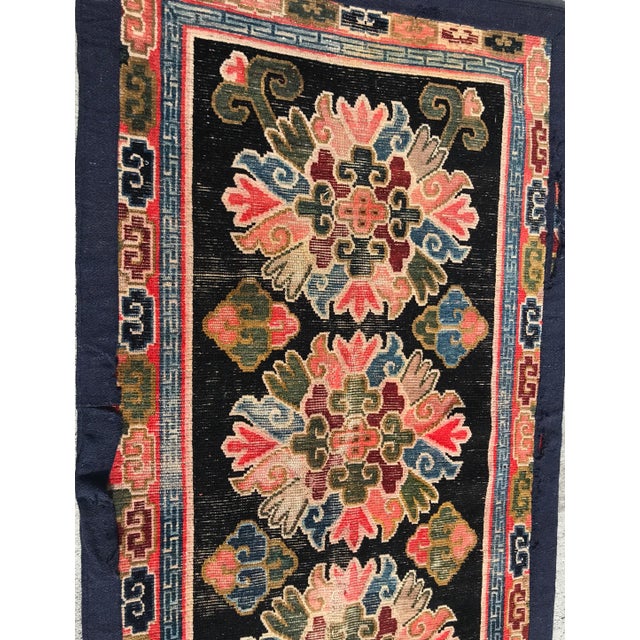 Late 19th Century Tibetan Floral Rug-2′11″ × 5′3″ For Sale - Image 10 of 13