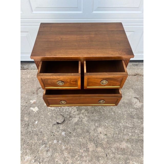 French 19th Century Louis XVI Solid Walnut Chest of Drawers For Sale - Image 9 of 12