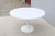 White Mid-Century Modern Eero Saarinen for Knoll 47" Round White Tulip Dining Table For Sale - Image 8 of 18