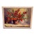 Floral Still Life Oil on Canvas Painting, Vintage For Sale