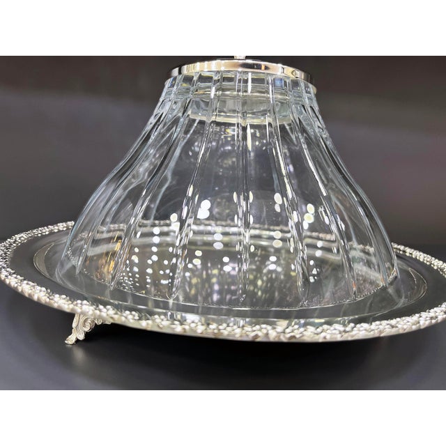 Metal Handmade Brass and Glass Cake Stand with Lid For Sale - Image 7 of 11
