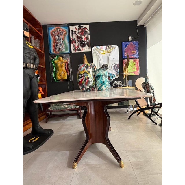 Mid-Century Modern Dining Table in Mahogany by Osvaldo Borsani, 1950s For Sale - Image 3 of 10