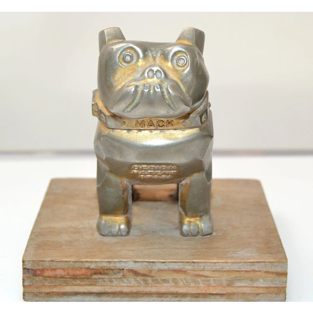 Vintage Design Patent Mack Trucks Bull Dog Figurine, Statue, Animal Sculpture For Sale - Image 13 of 13