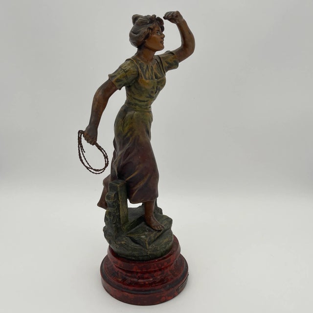 Late 19th Century French Sculpture “Detresse” by Ruchot For Sale - Image 6 of 6