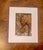 An original contemporary portrait rendered in expressive mixed media. Warm ochres, earthy neutrals, and subtle violet...