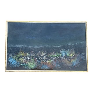 Loren MacIver "Dulce" Mixed Media on Canvas, 1961 For Sale