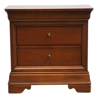 Late 20th Century Thomasville Impressions Martinique Collection 28" Two Drawer Nightstand For Sale
