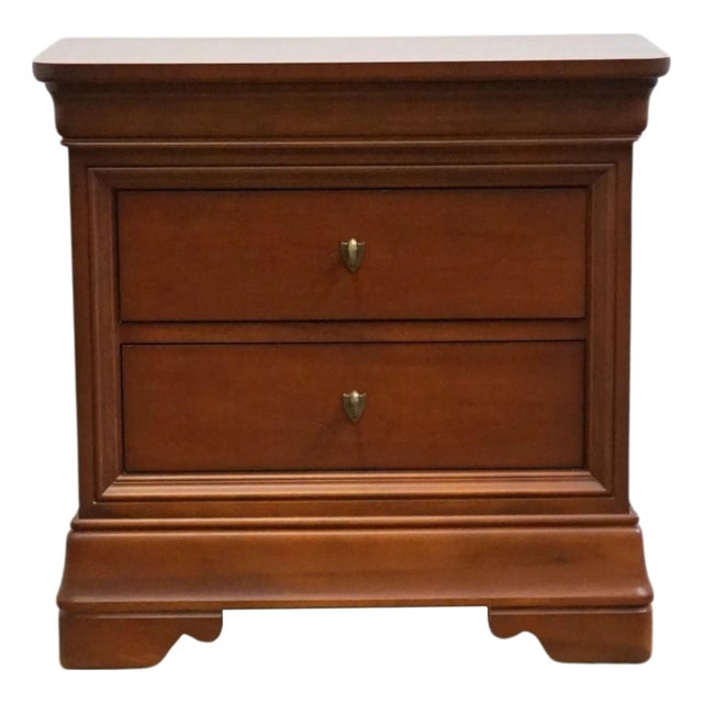 Late 20th Century Thomasville Impressions Martinique Collection 28" Two Drawer Nightstand For Sale