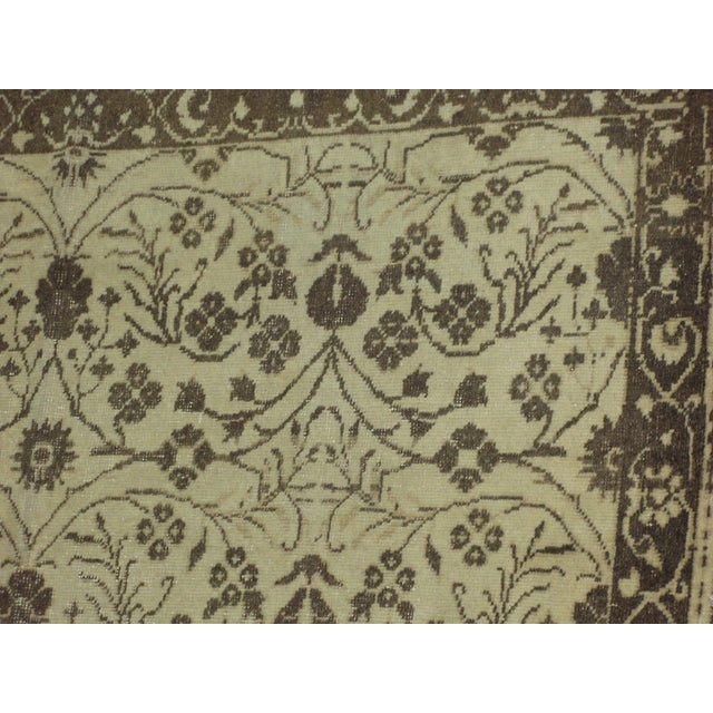 Early 20th Century Antique Ushak Anatolian Turkish Rug, Natural Colors, C-1910's For Sale - Image 5 of 5