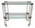 Brass and Glass 2-Tier Console Table by Peter Ghyczy, 1970 For Sale