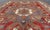 Mid 20th Century Turkish Vintage Oushak Rug With Medallions in Red, Taupe, Olive and Gray For Sale - Image 5 of 12