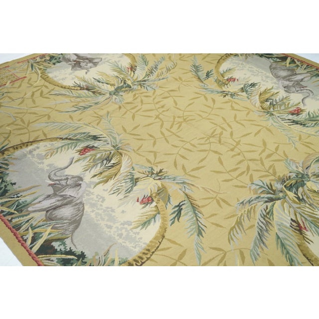 Early 21st Century French Aubusson Design Rug 7'11'' X 10'0" For Sale - Image 5 of 8