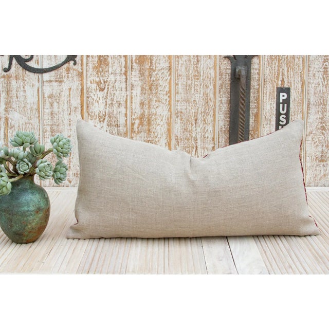 Textile Antique Ramani Sindh Silk Pillow For Sale - Image 7 of 9