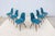 Teal MCM Herman Miller Eames Molded Plastic Dining Chairs Dowel Base DSW - Set of 6 For Sale - Image 8 of 18