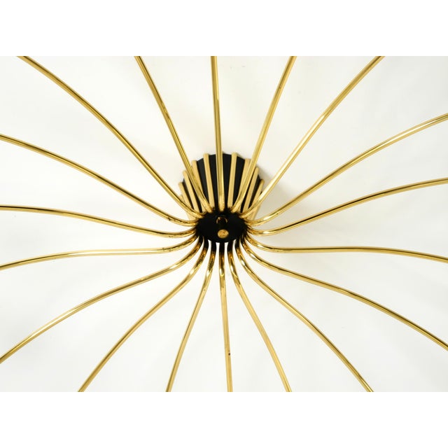 Mid-Century Modern Brass Sputnik Ceiling Lamp, 1950s For Sale - Image 10 of 18