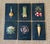 Set of 6 heavy carved trompe l'oeil vegetable wall plaques. Featuring a radish, onion, carrot, asparagus, cauliflower, red...